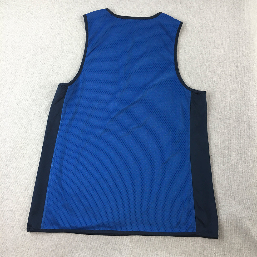 NBL Basketball Jersey Mens Size M Blue Sleeveless Shirt