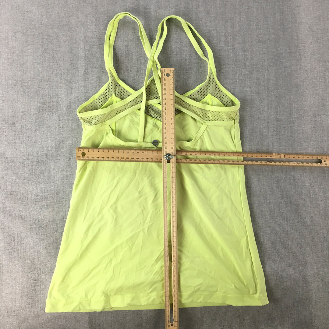 Lorna Jane Womens Tank Top Size S Green Sleeveless Activewear Shirt