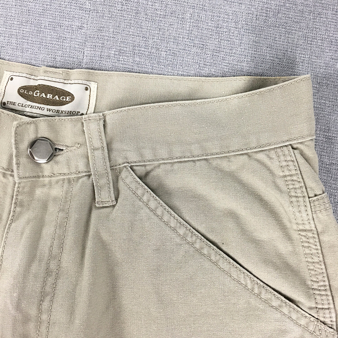 NEW OLD STOCK Old Garage Mens Pants Size 30 Brown Straight Leg Pockets