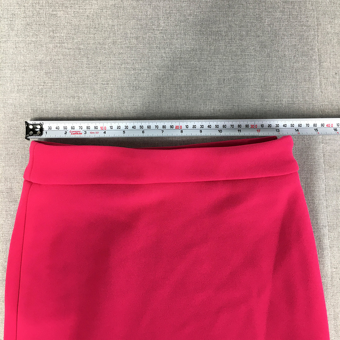 NEW Fayt Refined Womens A-Line Skirt Size 8 Pink Fayt The Label