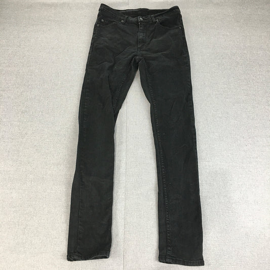 Cheap Monday Womens Skinny Jeans Size 30 Black Dark Wash Stretch Denim