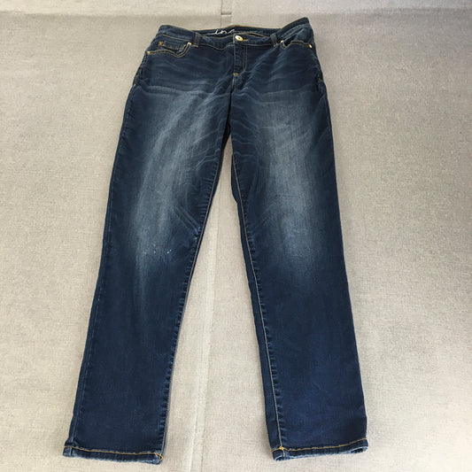 Inc Denim Womens Jeans Size 10 (W32 x L32) Blue Skinny Stretch Denim