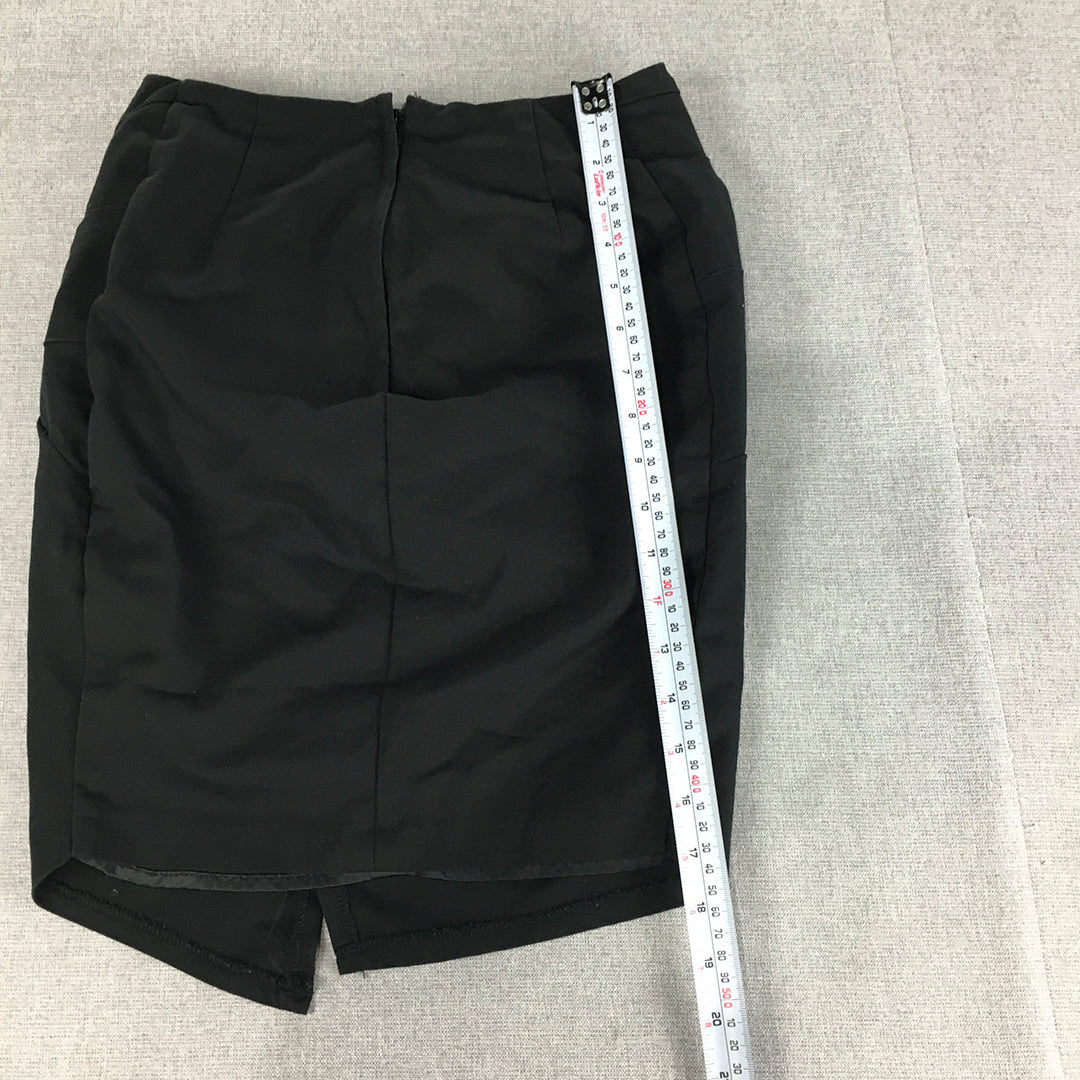 Bardot Womens Mini Skirt Size 8 Black Straight