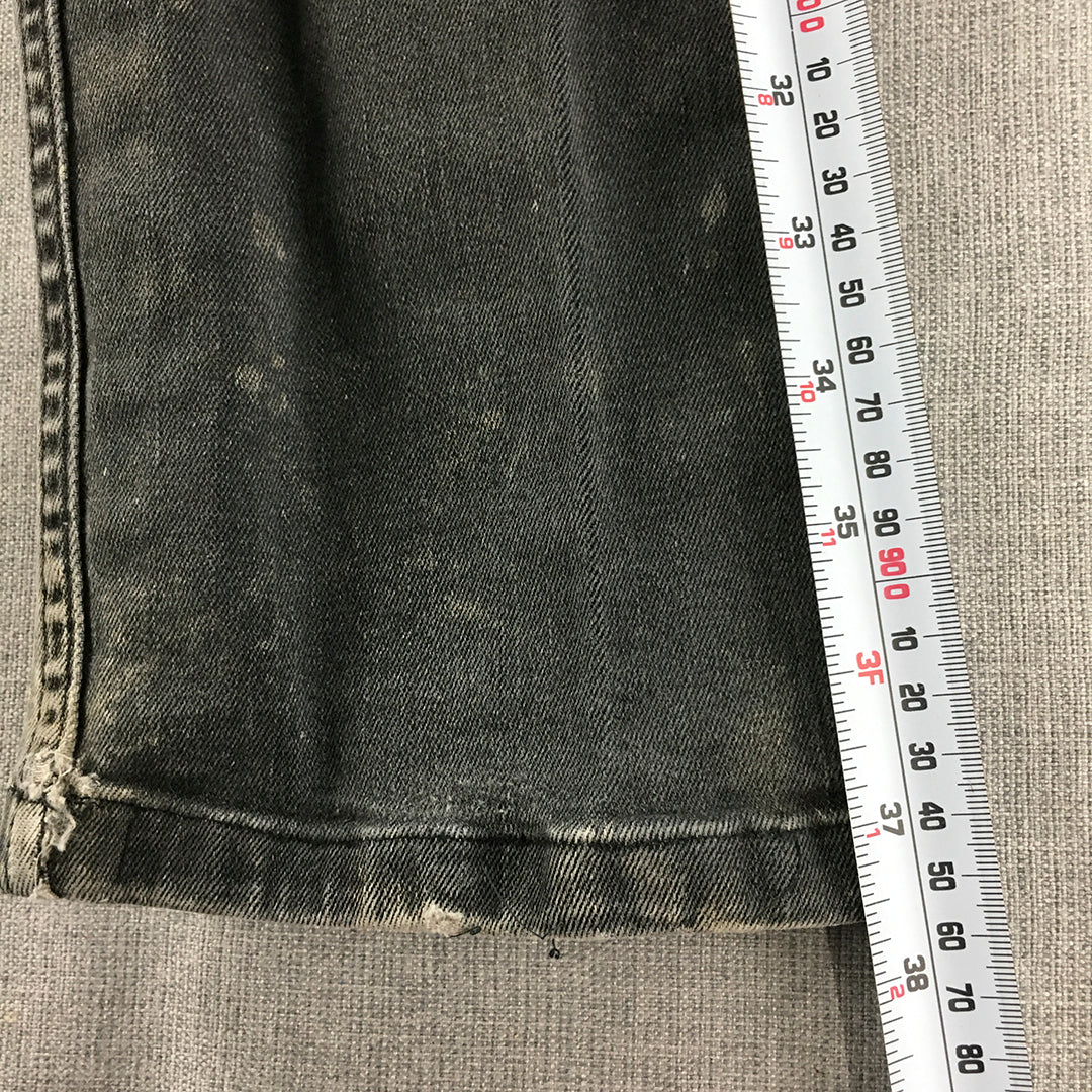 Vintage Levi's Skinny Jeans Size 26 x 27 Black Stretch Denim