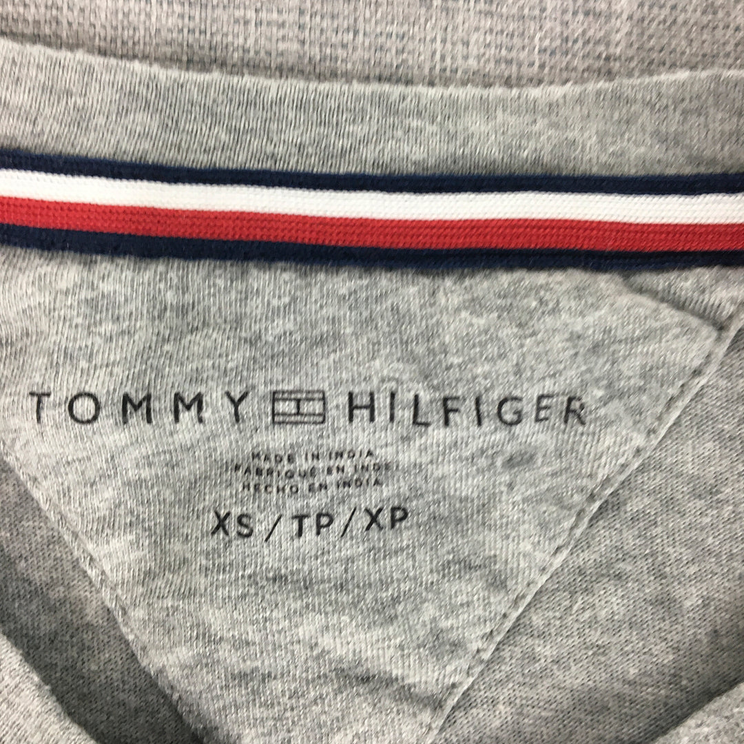 Tommy Hilfiger Mens T-Shirt Size XS Grey Embroidered Logo Short Sleeve Crew Neck