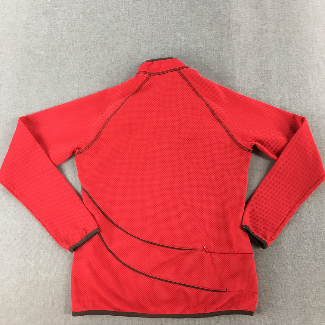 Craft Womens Thermal Sweater Size 38EU (Medium) Red 1/4 Zip Jumper