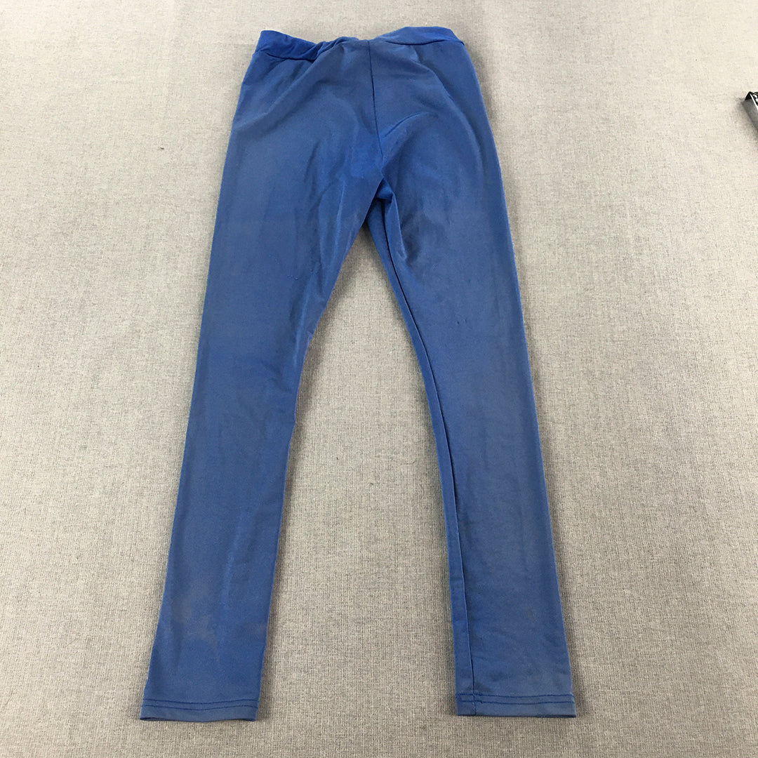 Bardot Junior Kids Girls Leggings Size 10 Blue Stretch Leggings