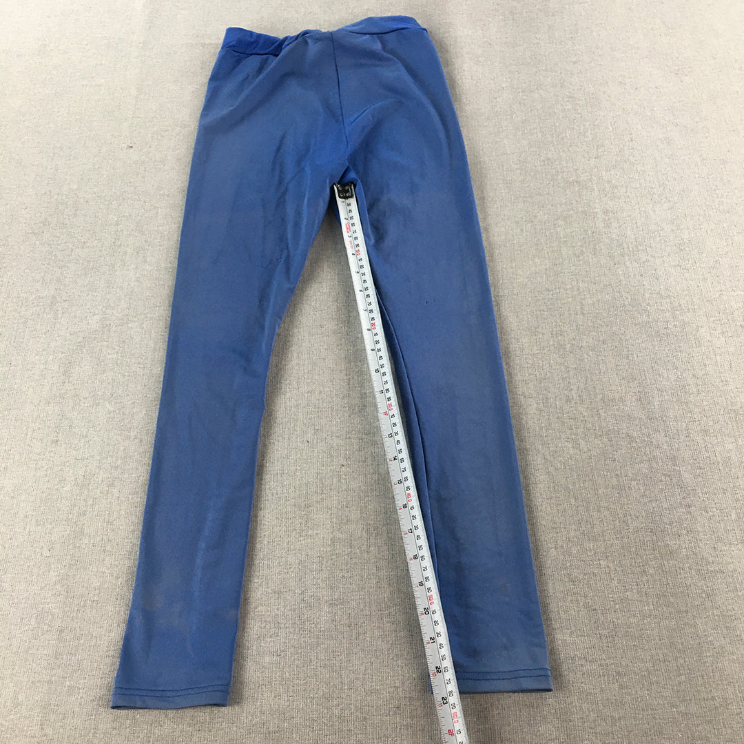 Bardot Junior Kids Girls Leggings Size 10 Blue Stretch Leggings