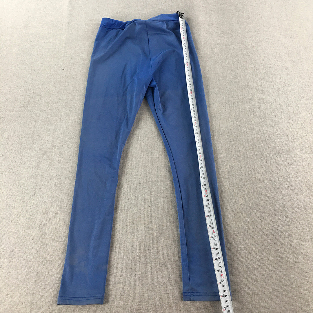 Bardot Junior Kids Girls Leggings Size 10 Blue Stretch Leggings