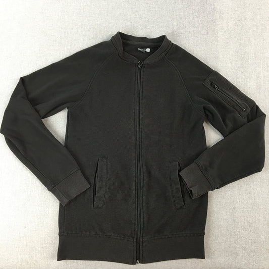 Boohoo Man Bomber Jacket Size S Black Zip-Up Pockets