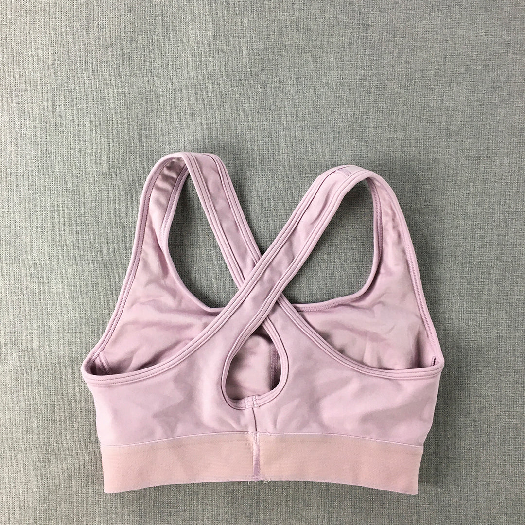 Under Armour Womens Sports Bra Size XS Pink Cropped Top