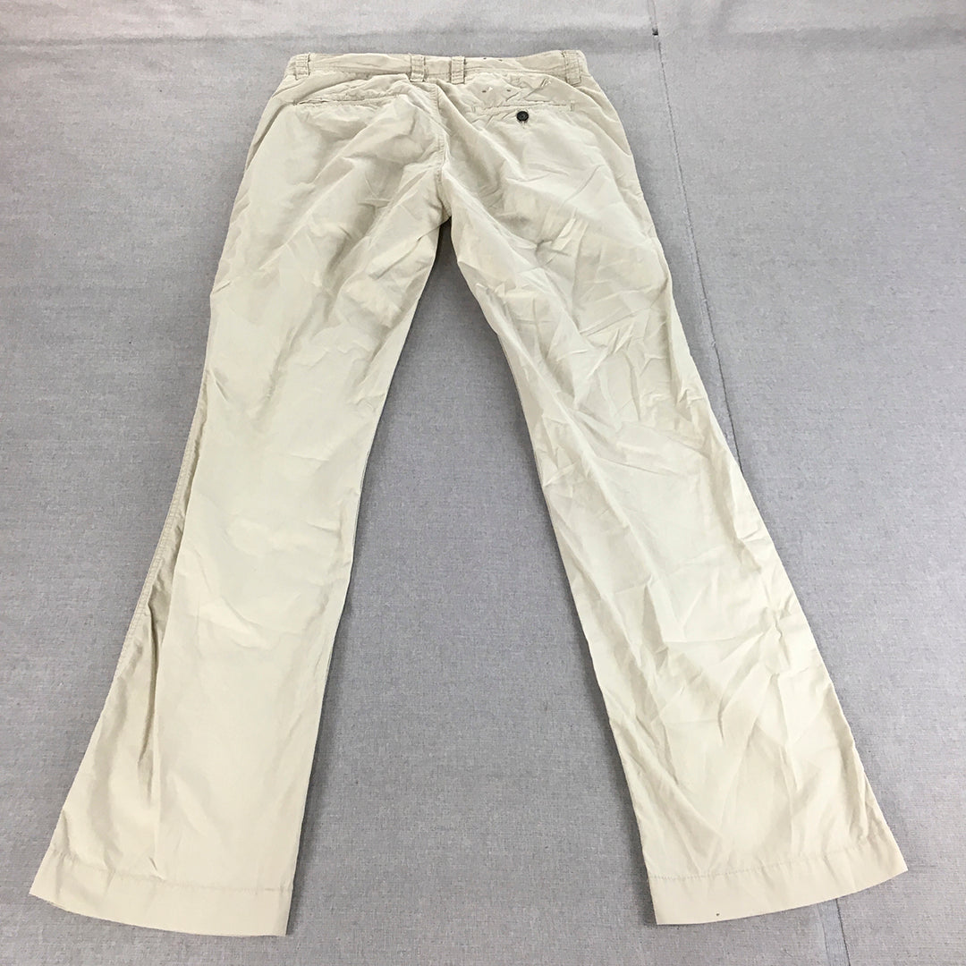 Colorado Mens Chino Pants Size 30 Grey Slim Fit Pockets Trousers