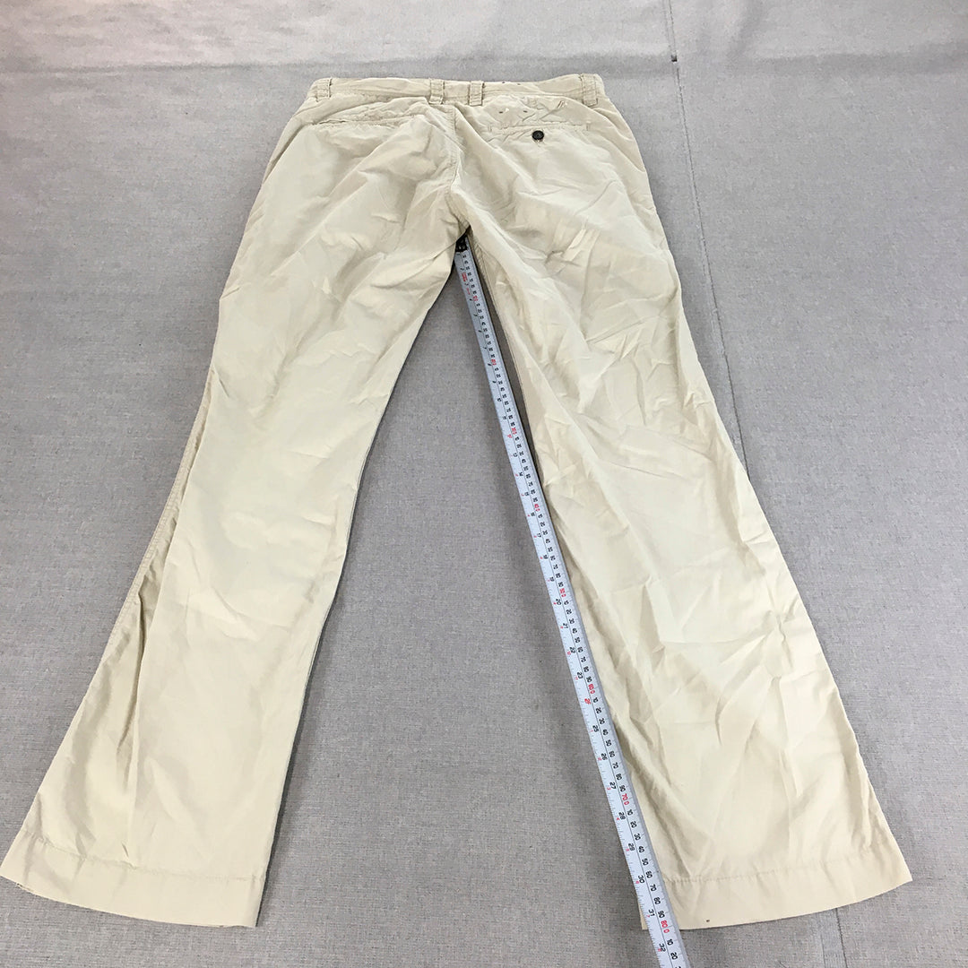 Colorado Mens Chino Pants Size 30 Grey Slim Fit Pockets Trousers