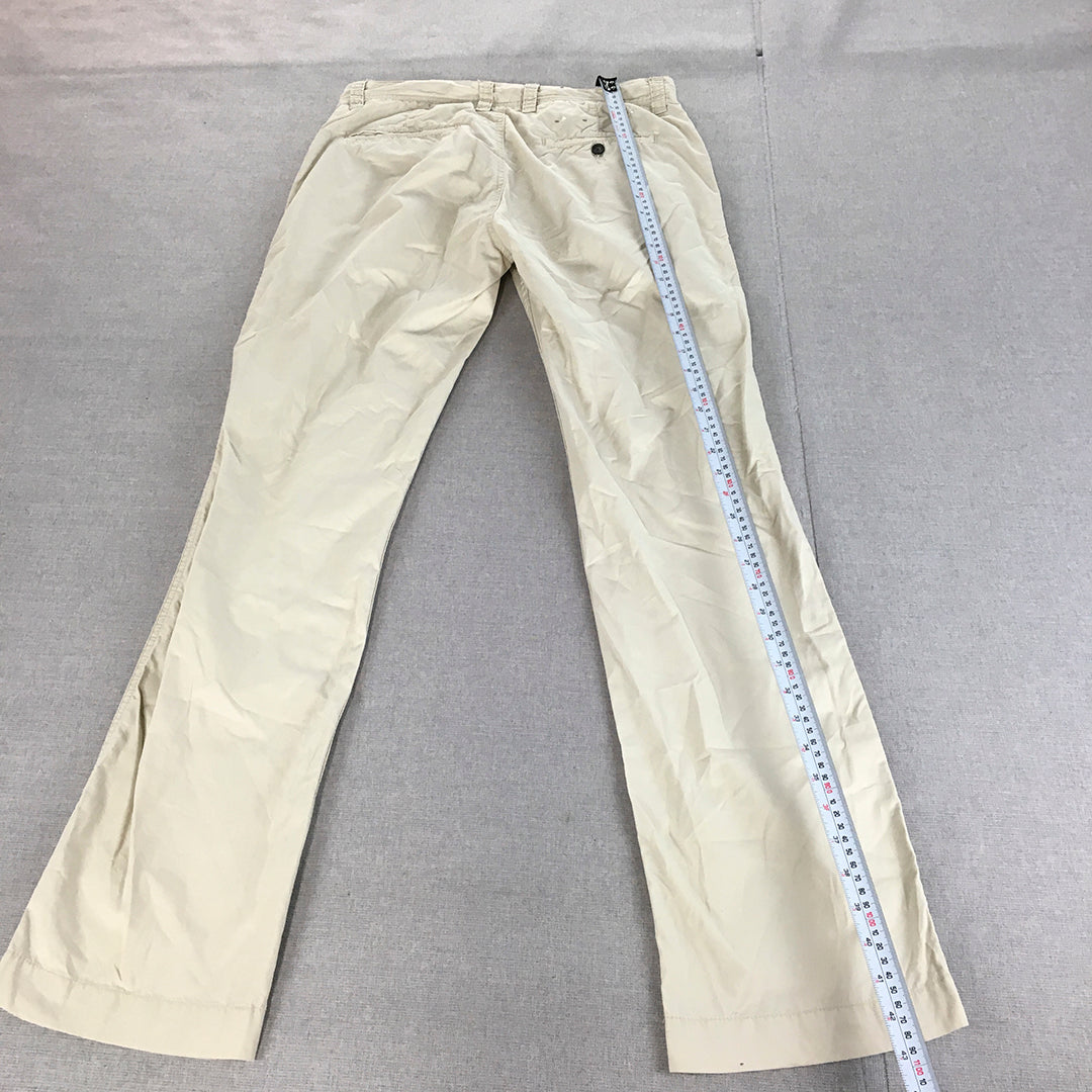 Colorado Mens Chino Pants Size 30 Grey Slim Fit Pockets Trousers