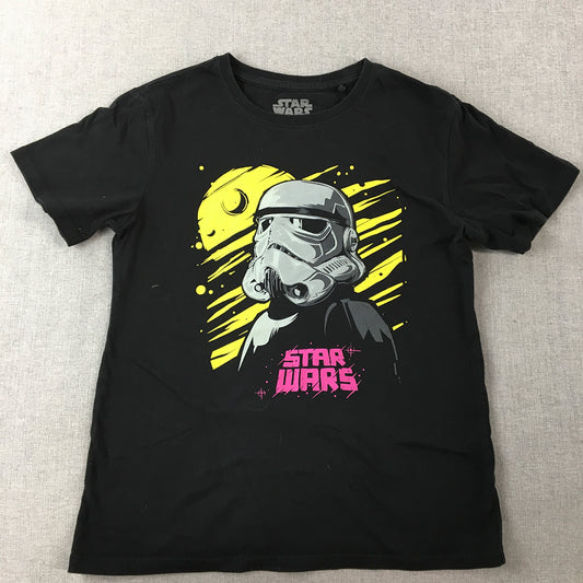 Star Wars Kids Boys T-Shirt Size 12 Black Stormtrooper Short Sleeve Top