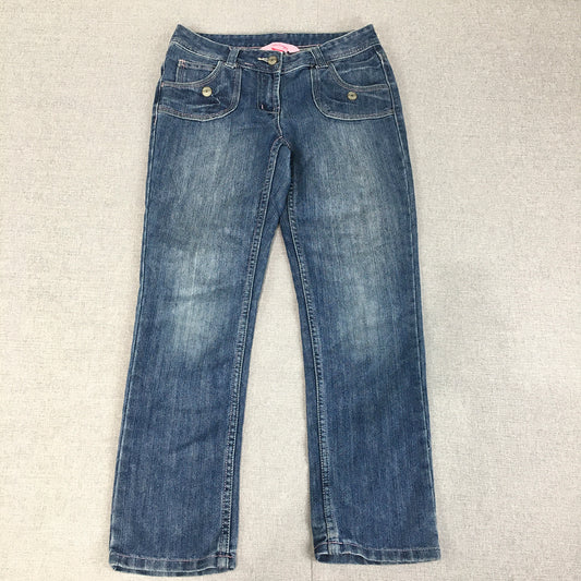 Pink Sugar Kids Girls Jeans Size 10 Blue Straight Leg Denim