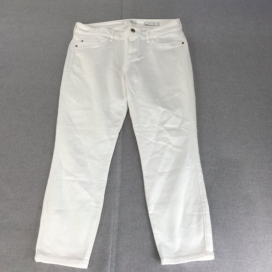 Guess Womens Jeans Size 31 White Skinny Curve Denim Stretch Crop