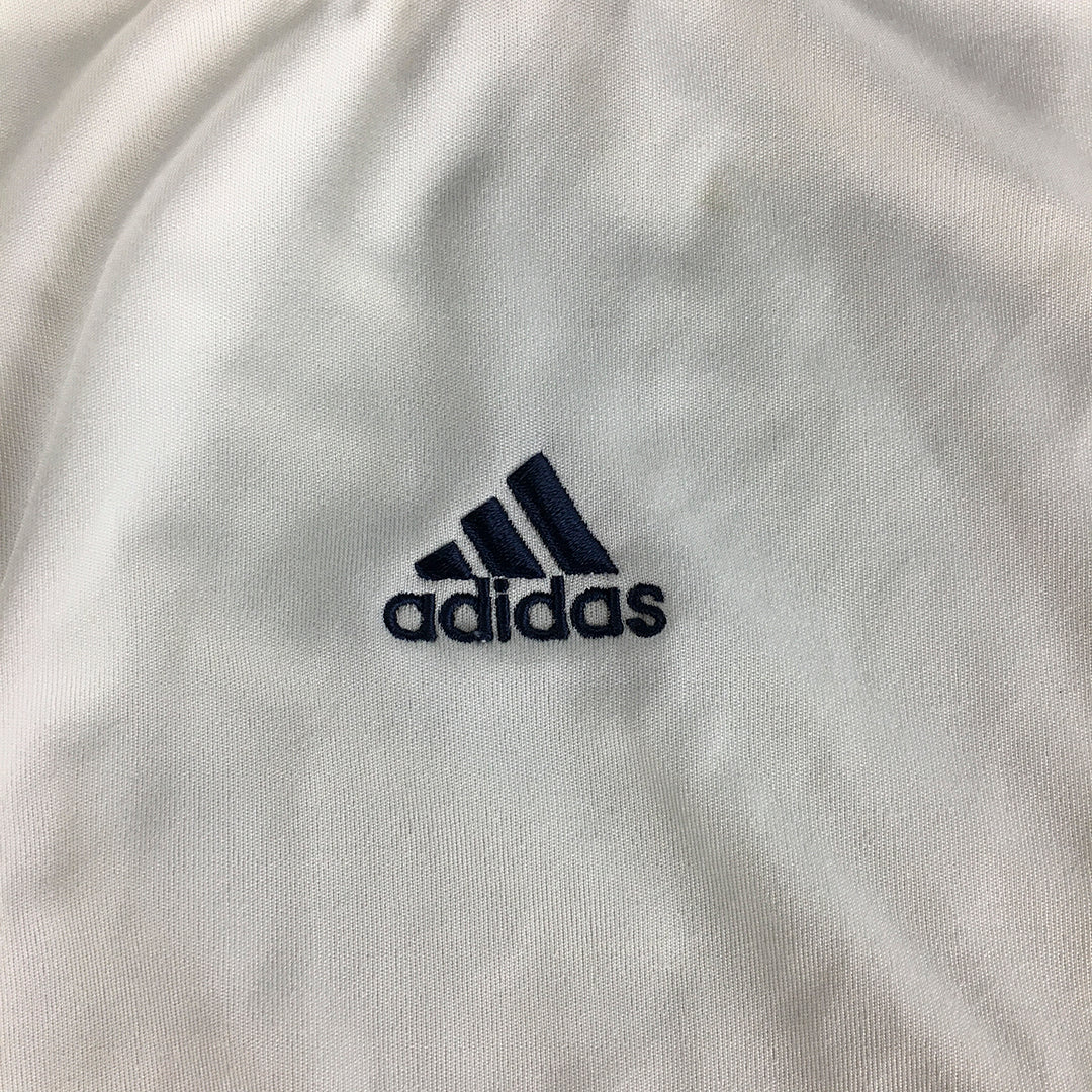 Adidas Mens Tank Top Size S White Embroidered Logo Sleeveless Shirt