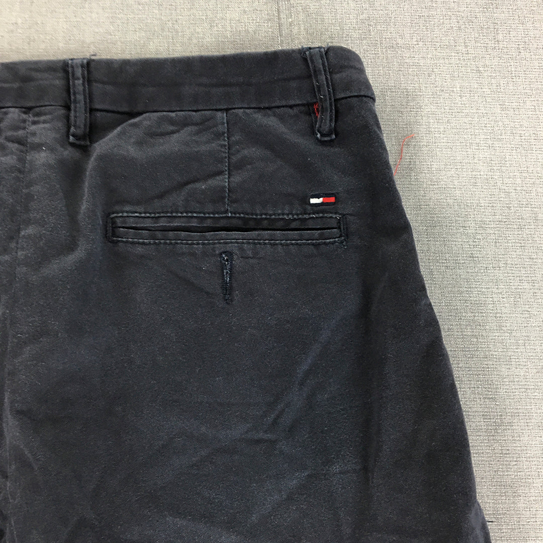 Tommy Hilfiger Mens Chino Pants Size 32 Navy Blue Straight Leg Pockets