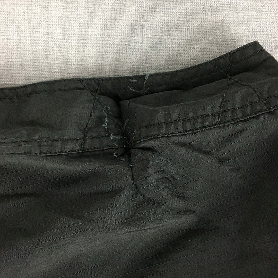 Powder Room Womens Cargo Shorts Size 32 Black Pockets