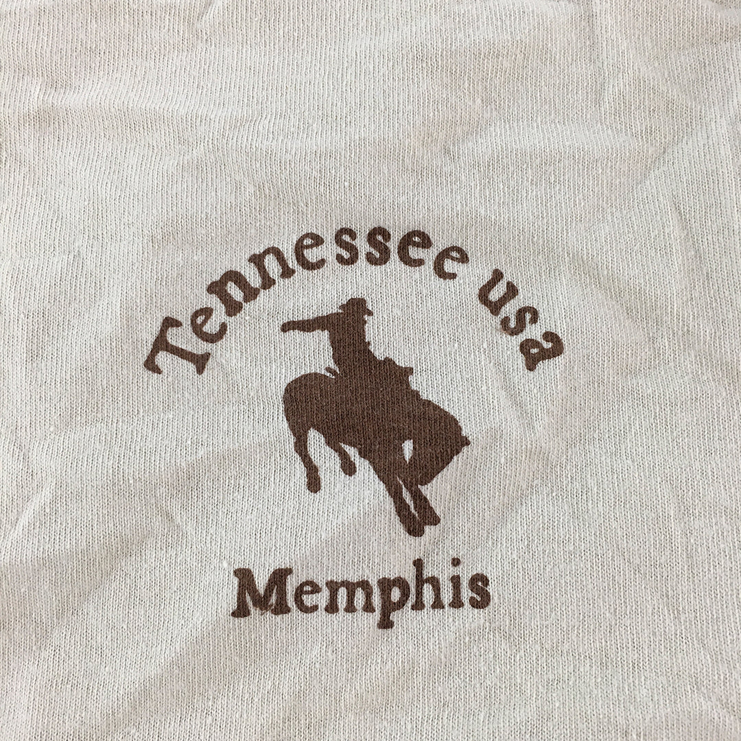 Memphis Tennessee USA Womens T-Shirt Size S Cream Beige Short Sleeve