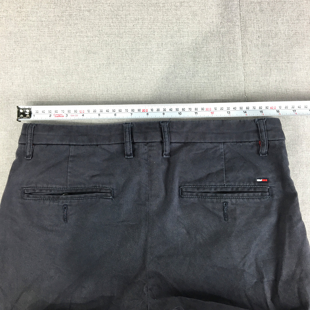 Tommy Hilfiger Mens Chino Pants Size 32 Navy Blue Straight Leg Pockets