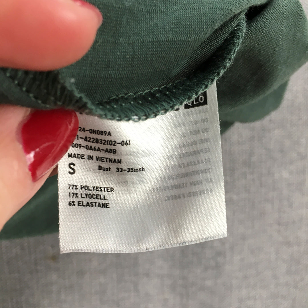 Uniqlo Womens T-Shirt Size S Green Short Sleeve Top