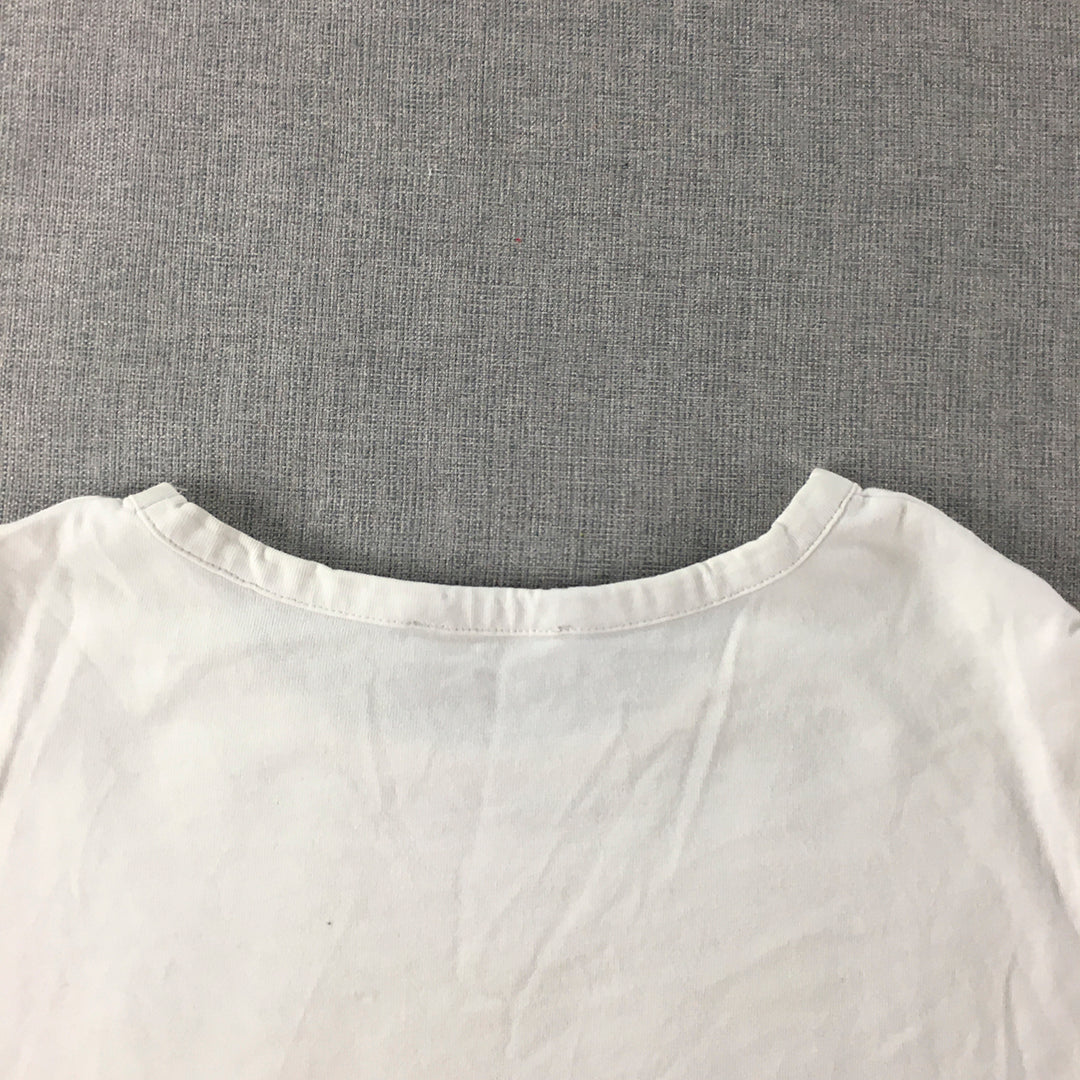 Kookai Womens T-Shirt Size 1 White Short Sleeve Top