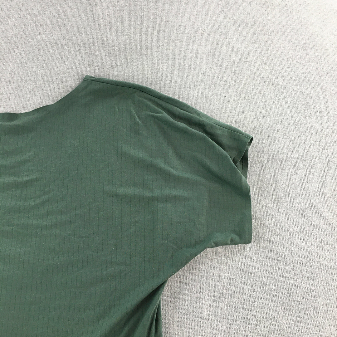 Uniqlo Womens T-Shirt Size S Green Short Sleeve Top