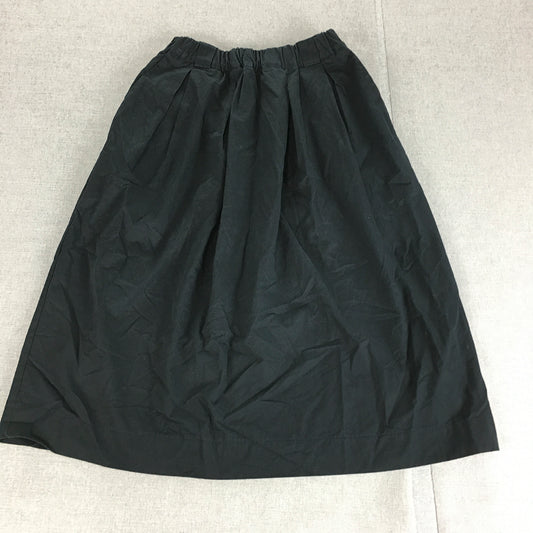 Reve Womens A-Line Skirt Size S Black Pleated Elastic Waist