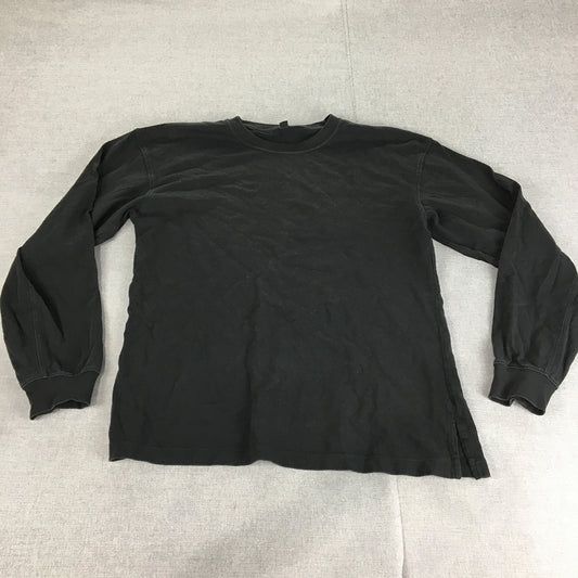 Uniqlo Mens Shirt Size S Black Long Sleeve Pullover Crew Neck