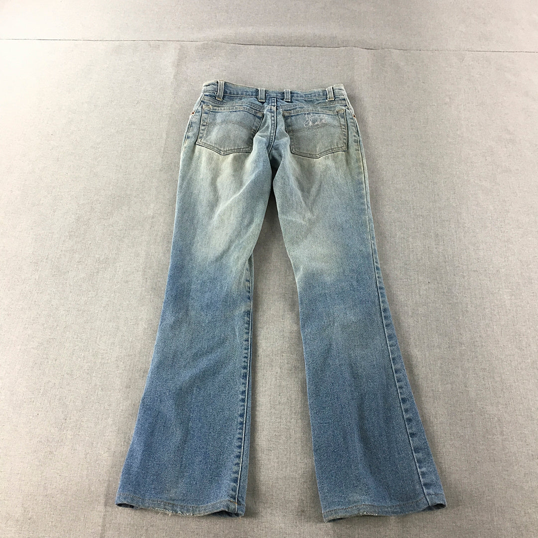 Vintage Princess Charlotte Womens Jeans Size 6 Blue Mud Wash Bootcut Y2K