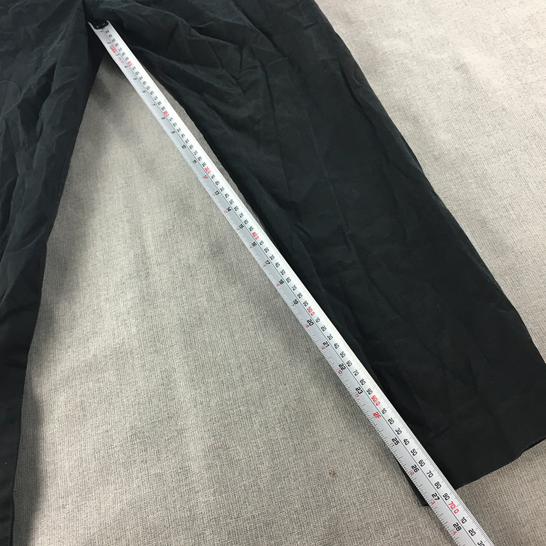 Zara Mens Chino Pants Size 32 Black Pockets