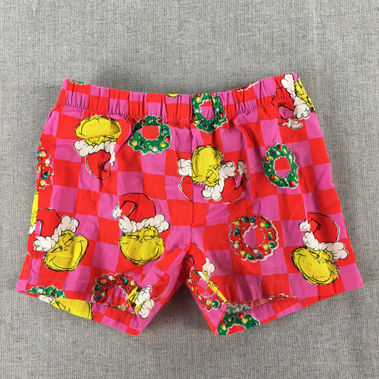 The Grinch Kids Shorts Size 2 Years Toddler Red Pink Dr Seuss