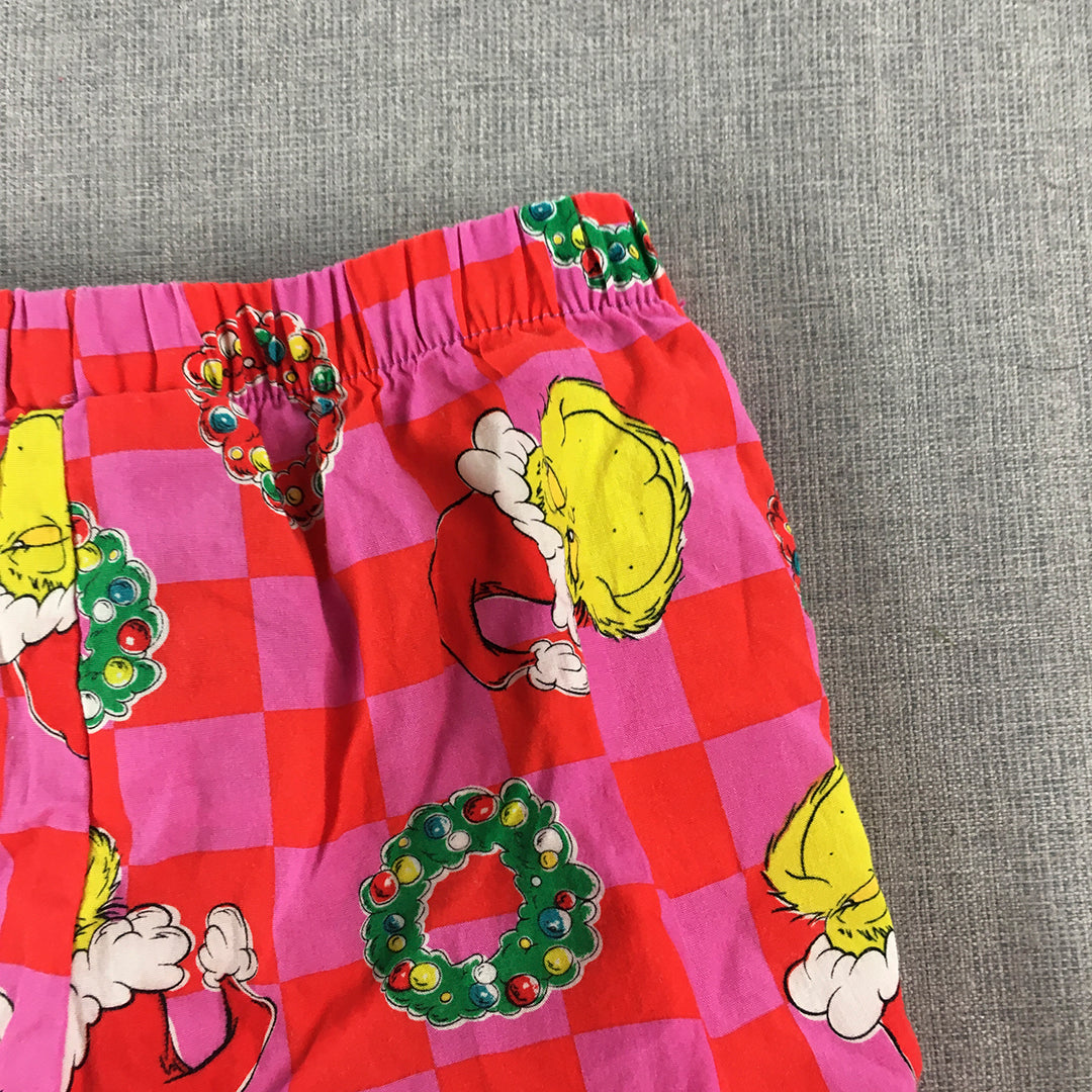 The Grinch Kids Shorts Size 2 Years Toddler Red Pink Dr Seuss