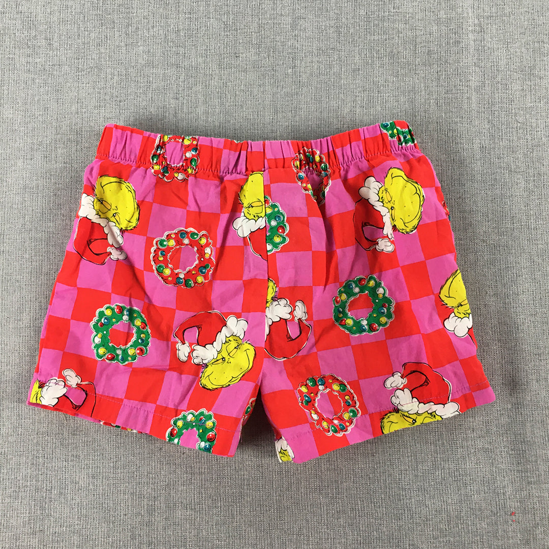 The Grinch Kids Shorts Size 2 Years Toddler Red Pink Dr Seuss