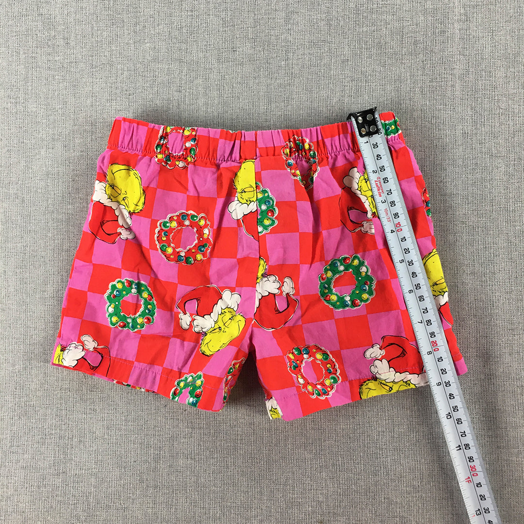 The Grinch Kids Shorts Size 2 Years Toddler Red Pink Dr Seuss