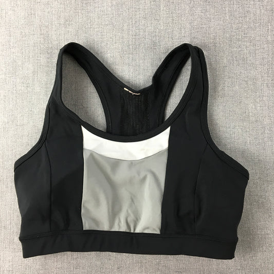 Asics Womens Sports Bra Size S Black Cropped Top