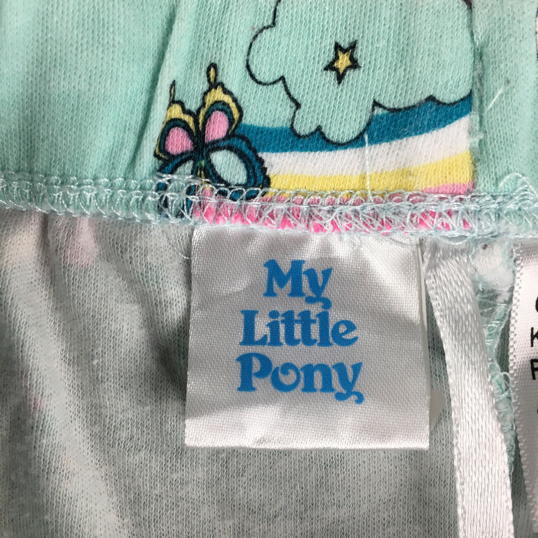 My Little Pony Kids Girls Shorts Size 5 Blue Drawstring Elastic Waist