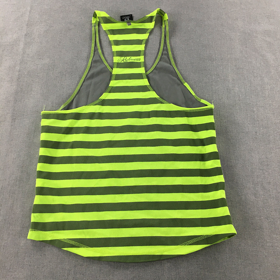 Ryderwear Womens Tank Top Size S Grey Green Sleeveless Shirt