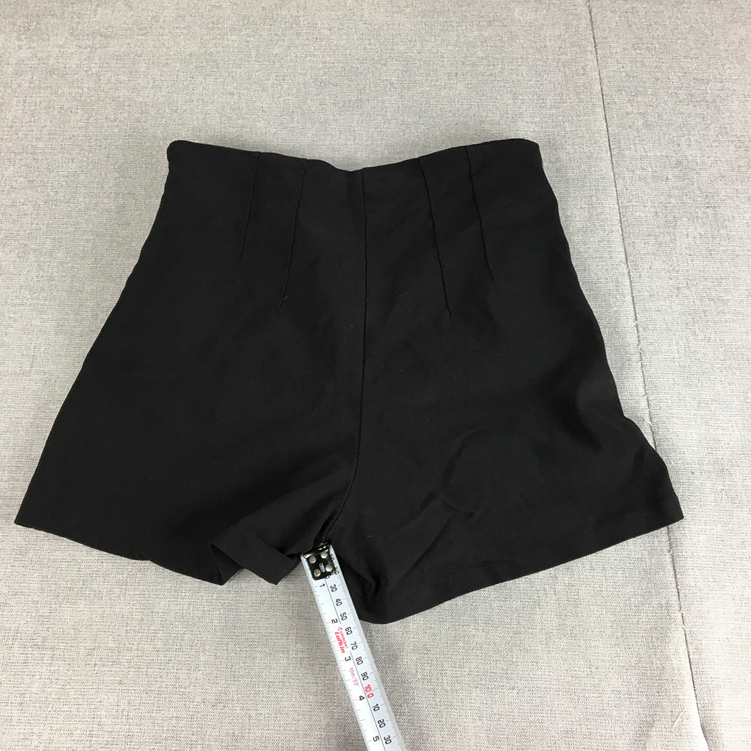 Valleygirl Womens Bermuda Shorts Size M Black Pockets