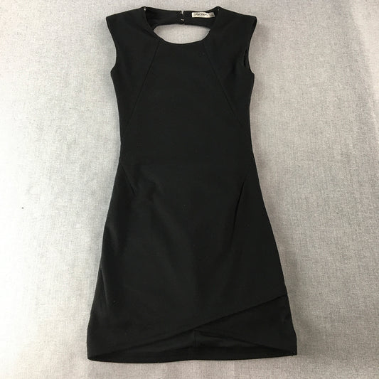 Paper Scissors Womens Mini Dress Size S Black Bodycon Sleeveless