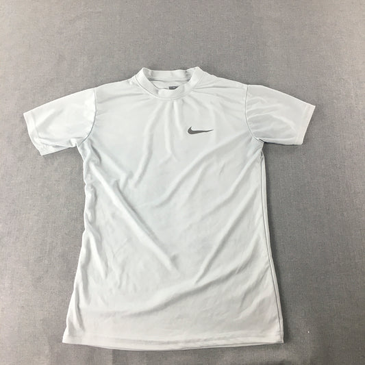 Nike Womens T-Shirt Size M White Logo Short Sleeve Top