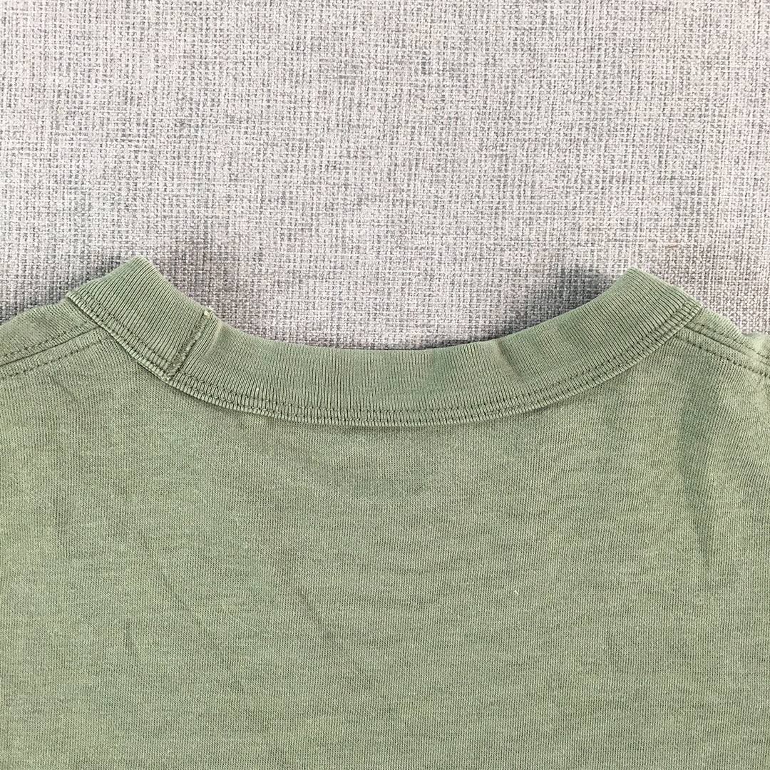 Uniqlo U Kids Boys T-Shirt Size 3 - 4 Years Khaki Green Pocket Short Sleeve Top