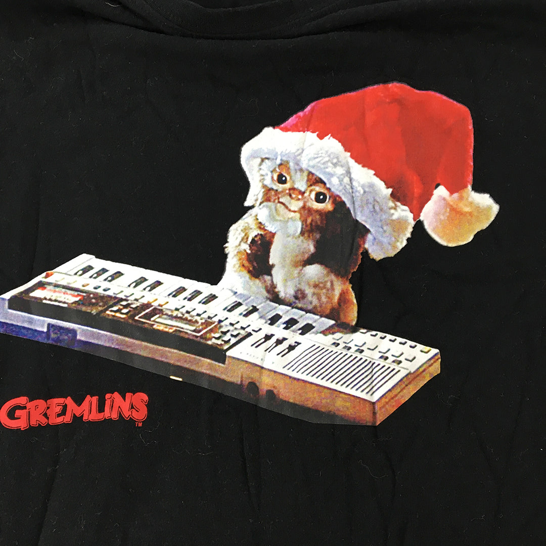 Gremlins Mens T-Shirt Size XL Black Christmas Short Sleeve Tee