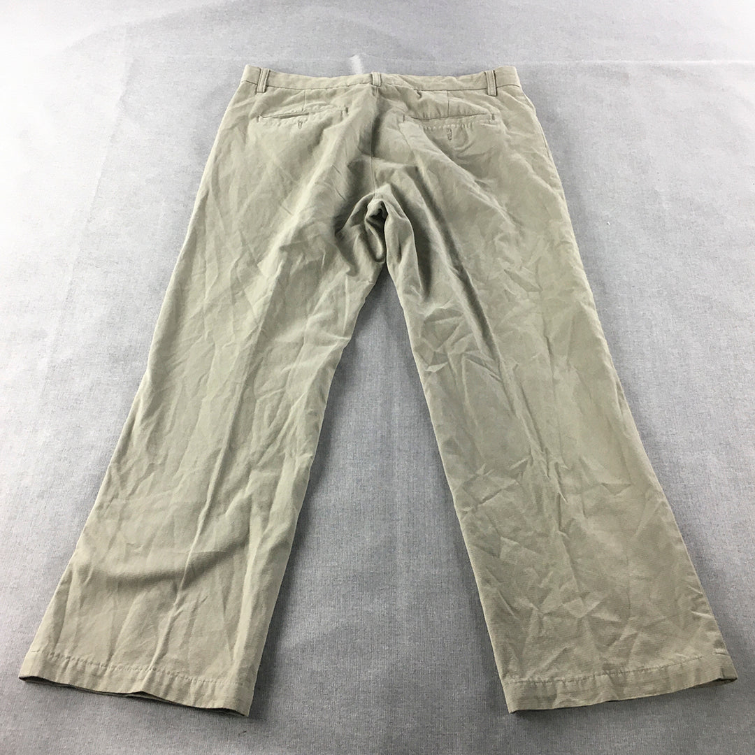 Colorado Mens Chino Pants Size 36 Brown Straight Pockets