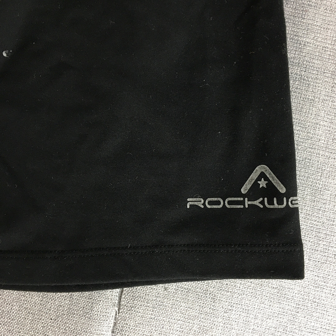 Rockwear Womens Shorts Size 16 Black Gym Workout Bike