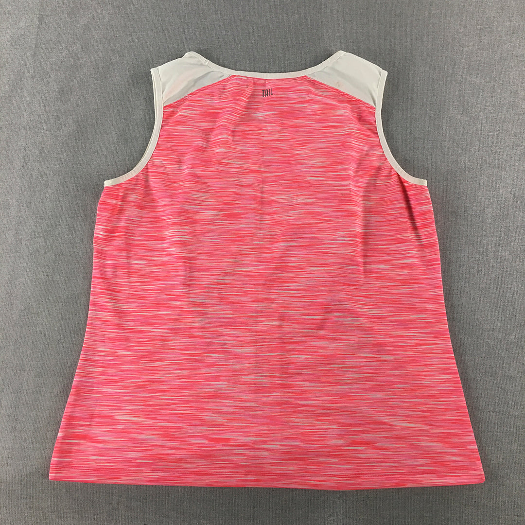 Tail Activewear Womens Tank Top Size XL Pink Sleeveless Shirt