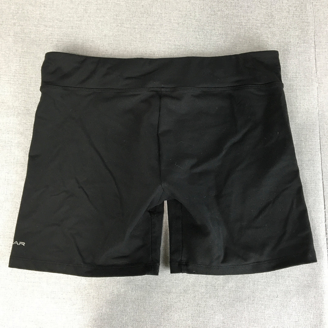 Rockwear Womens Shorts Size 16 Black Gym Workout Bike