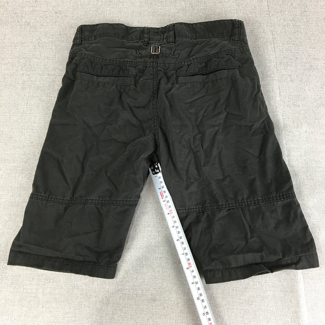 H&M Kids Boys Chino Shorts Size 12 - 13 Years Black Pockets Casual Walking